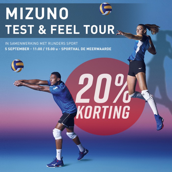 Instagram aankondiging Mizuno tour 2020 Rijnders Sport SSS Barneveld